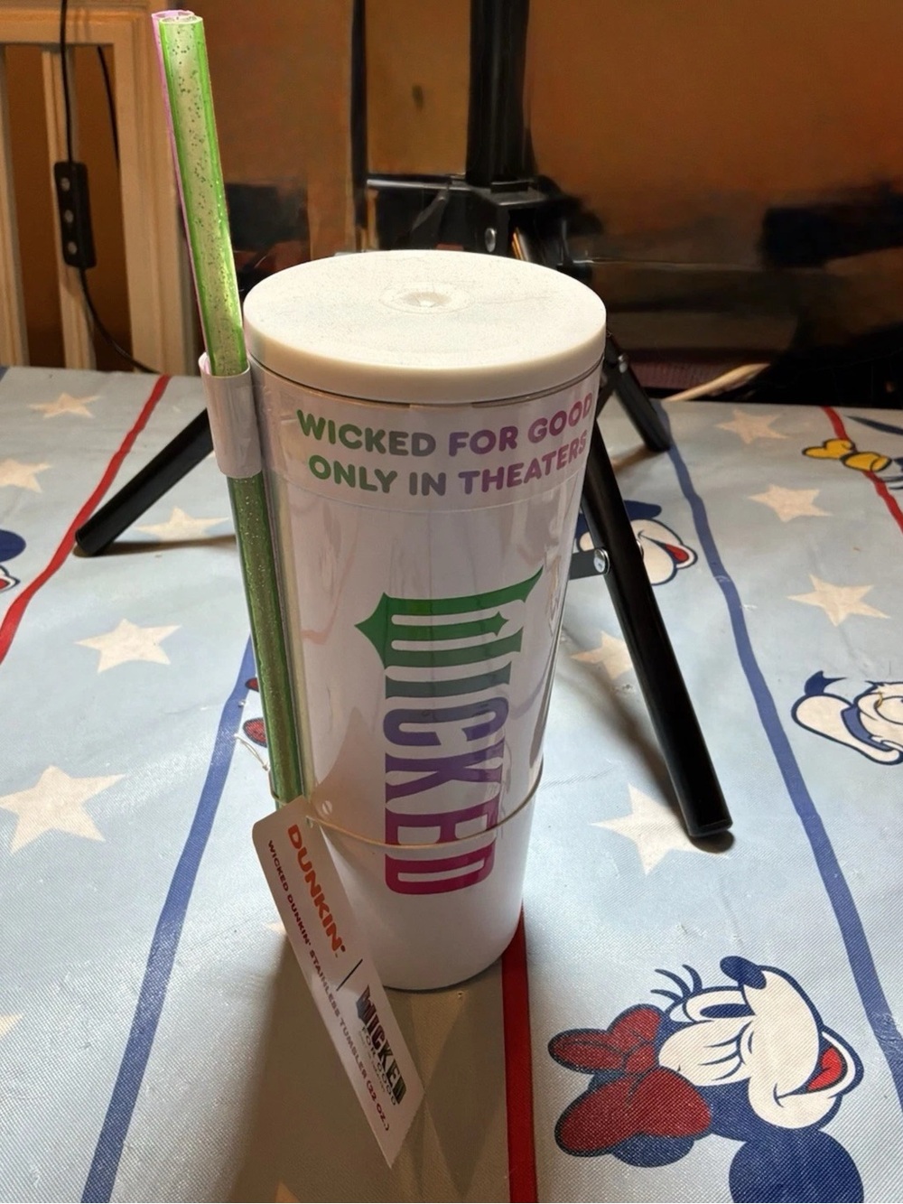 Dunkin X wicked stainless steel tumbler limited edition 22oz -NEW